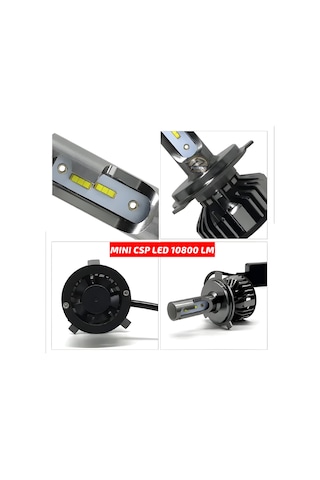 Fiat Fiorino 2008-2024 Uzun - Kısa Far Uyumlu Şimşek Etkilii Led Xenon Premium Series H4