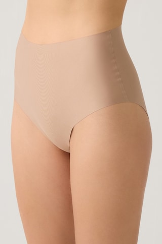 Los Ojos Lazer Kesim Yüksek Bel Görünmez Külot High Waisted Briefs Bej