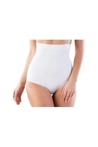 Momslab Külot Korse Popo Toparlayıcı Göbek Bel Sıkılaştırıcı Şekillendirici Beyaz