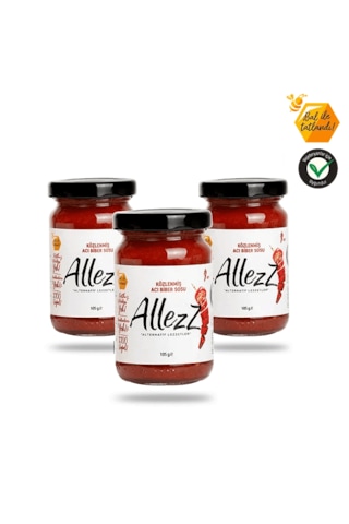 Allezz Közlenmiş Acı Biber Sosu Çok Acı Hot 3 x 105 G
