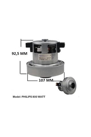 Laurastar Philips Uyumlu Powerpro City Fc9331/07 Elektrikli Süpürge Motoru 800 W (547351956)