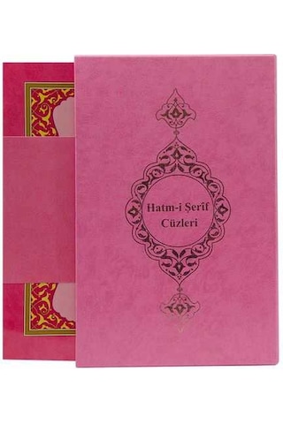 Rahle Boy 30 Cüz Kur'An-I Kerim (Pembe. Karton Kapak. Kutulu)