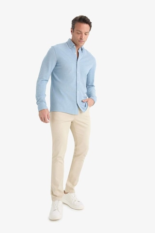 Defacto Slim Fit Dar Kesim Dar Paça Dokulu Pantolon E7959ax25aubg359 Bej