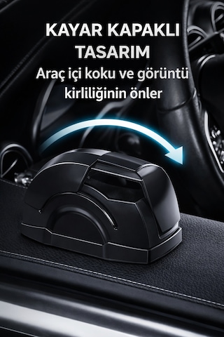 Mega Oto Market Araç İçi Cam Kenarı Küllük Kapaklı Açılır Kapanır Oto Kapı Küllüğü Araba Küllüğü