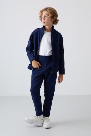 Tommy Life Lacivert Kalın Yumuşak Dokulu Standart Fit Nakışlı Polar Erkek Çocuk Sweatshirt - 11223 Lacivert