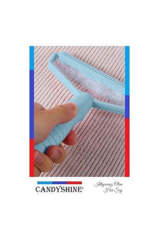 Candyshine Elbise Pamuk Tiftik Temizleme Yün Kazak Kumaş Tüy Toplama Aparatı Mavi