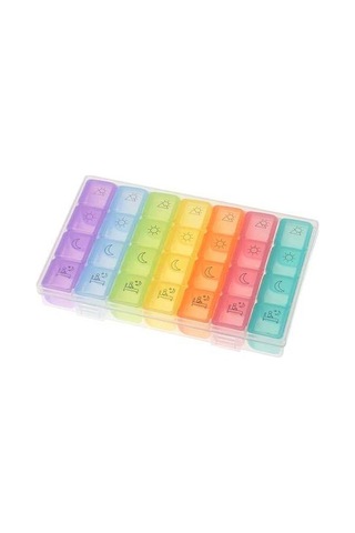 Ulzyvf 7 Günlük 28 Bölmeli Taşınabilir Hap Kutusu - Sabah, Öğle, Akşam, Gece Ve Diğer Diğer