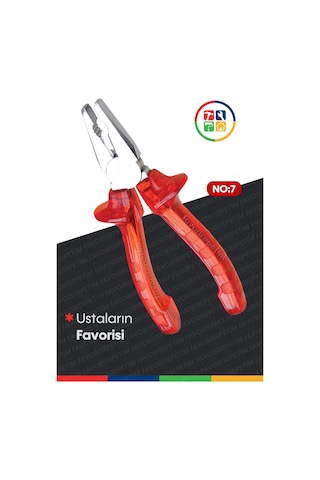 Yüksek Kalite Kırmızı Şeffaf No7 Pense Kargaburun Yankeski A6