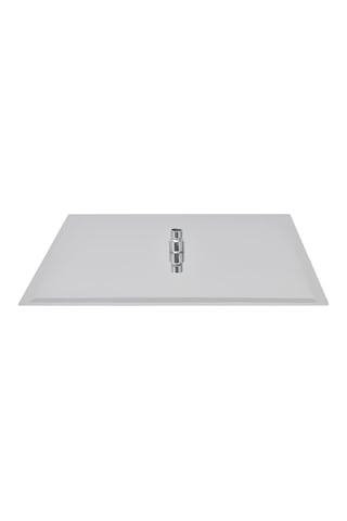 Fause Ankastre Duş Başlığı Borulu Kare Slim Metal 50x50 Cm Tavandan Krom