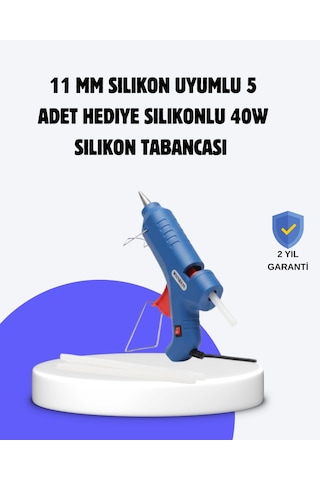Mey İthalat Sıcak Mum Tabancası 40w 5 Silikon Hediyeli Kolay Ve Hızlı Yapıştırma
