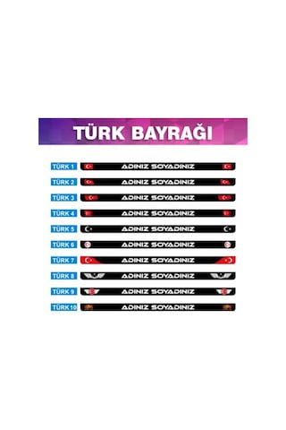 2 Adet Kişiye Özel İsimli Plakalık