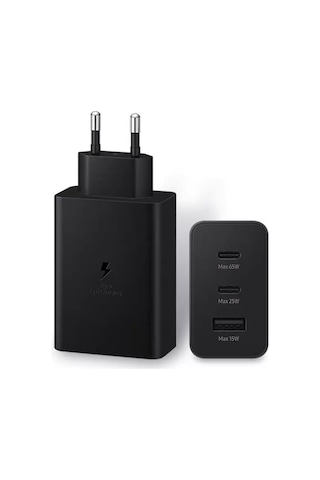 Trw385 65w Type-c Ve Usb Çıkışlı Hızlı Şarj Adaptörü - 3 Portlu Duvar Şarj Aleti