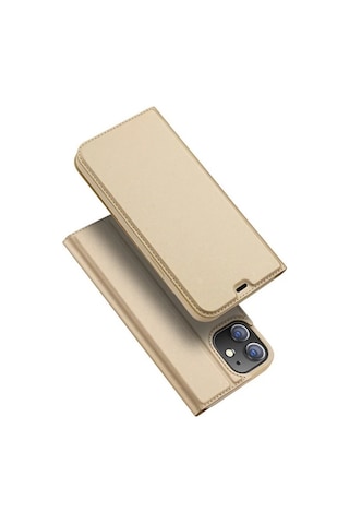 Dux Ducis İphone 12 Mini Kılıf Kapaklı Flip Cover Kılıf Skin Pro Series Kılıf- 5775 Çok Renkli