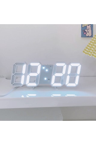 3d Dijital Led Uzay Tasarım Yeni Nesil Masa Duvar Saati Ayarlanır