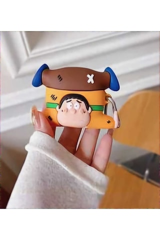 Apple Uyumlu iPhone 1/2. Nesil Koruyucu Bluetooth Kulaklık Kılıfı Figürlü Boy Airpods 1/2. Nesil
