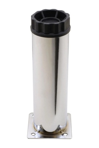 15 Cm Krom Mobilya Ayağı 4 Lü Set Ayarlanabilir Tabanlı Metal Dolap Masa Ayağı Gri