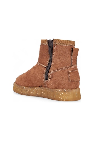 140 Kız Bebek İçi Tüylü Işıklı Bot Taba