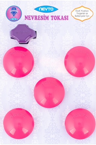 Nevto Nevresim Tokası En fazla 3 cm Kalinlikta 1 adet INCE Yorgan-Battaniye icin Pembe