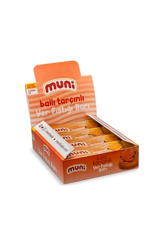 Muni Ballı Tarçınlı Yer Fıstığı Barı 12 x 40 G