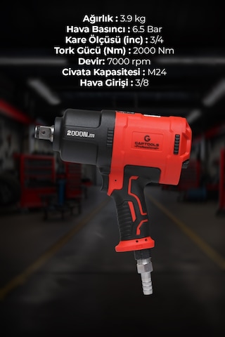 Gaptools ﻿GP3401 3/4 Havalı Somun Sökme