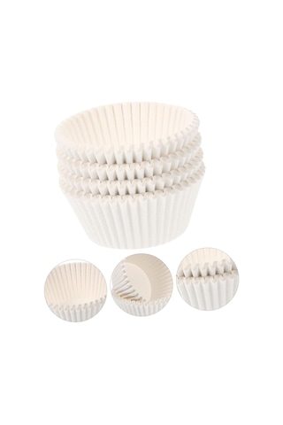 Beyaz Muffin Cupcake Mini Kek Kalıbı Kapsülü 100 Adet Goldcakes