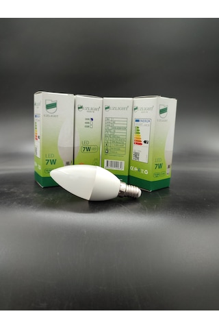 Led Ampul E.14 Sarı Işık 7.watt 4.adetli Paket