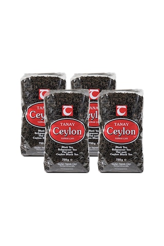 Tanay Ceylon İthal Yaprak Seylan Çayı 4 x 750 G