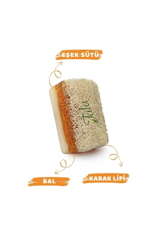 Tala Doğal Kabak Lifli Ballı Eşek Sütlü Sabun El Yapımı Talaliflisabun Eşek Sütü