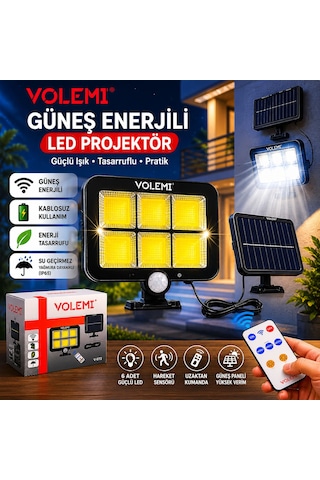 Güneş Panelli Projektör