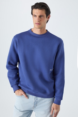 Grimelange Dane Erkek Organik Kumaşlı Yumuşacık Koyu Mavi Sweatshirt Koyu Mavi