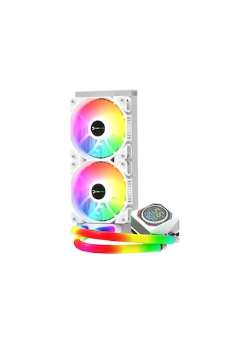 Gamepower Skadi Square 240 Argb Beyaz Rgb Borulu 240mm Cpu Sıvı