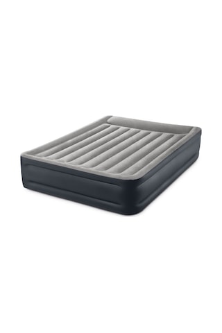 İntex Dura-beam Plus Elektrikli Çift Kişilik Şişme Yatak 152x203x42 Cm Intex Gri