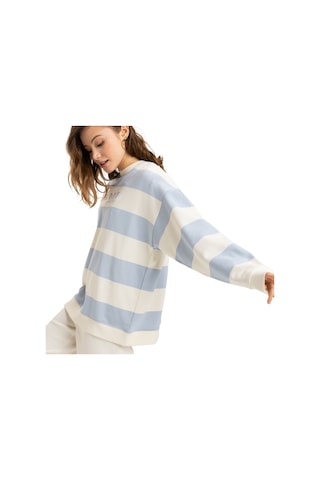 Roxy Roxy Strictly Stripes Oversized Kadın Mavi Sweatshirt Bfb3 Mavi