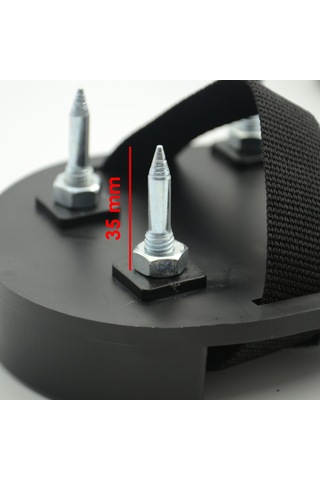 Çivili Çim Havalandırma Ayakkabısı 35 Mm Dişli Bilek Ve Topuk Kayışlı Çift