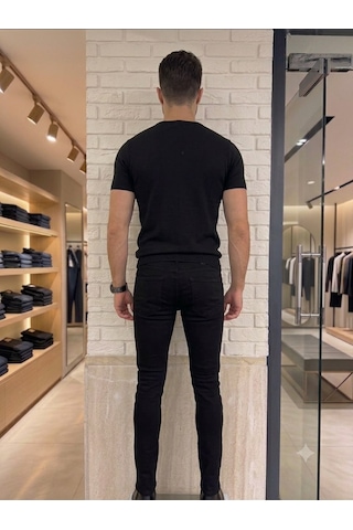 Denys Dennys Slimfit Erkek Kot Pantolon Siyah