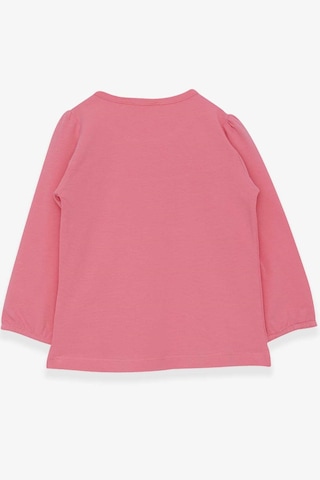 Breeze Kız Çocuk Uzun Kollu Tişört Fırıfırlı 3-8 Yaş, Pembe