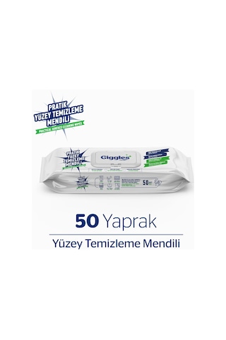 Giggles Pratik Yüzey Temizleme Mendili 50'li
