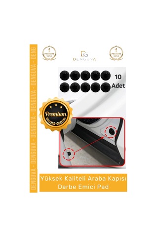 Koruyucupad Araba Kapı Bagaj Kenar Koruyucu Ses Kesici Silikon Oto Aksesuar Darbe Emici Pad Seti