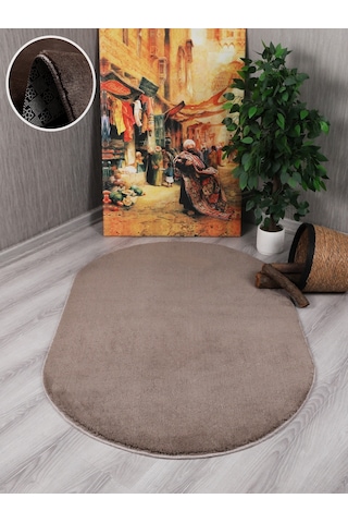 My Evilla Modern Dekoratif Kaymaz Taban Simirna Oval Halı Yolluk 001
