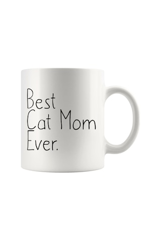 En İyi Kedi Sahibi Kupası, Cat Mom Kahve Bardağı, Kedi Sahiplenme Kupası İngilizce Kupa