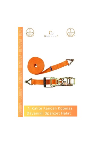 Spanzethalat Yüksek Kalite Dayanıklı Kancalı Kopmaz Profesyonel Yük Sabitleme 10 Metre Spanzet Hala