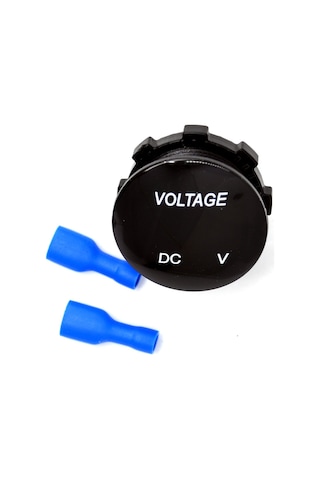 12v 24v Dijital Voltmetre 28mm Mini Yuvarlak 6-32v Arası