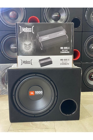 Jbl Paket Set Jbl 30 Cm 1000wat 4 Kanallı Mobass Anfi 2400wat