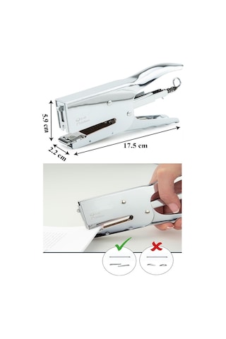 Pens Zımba Makinesi 24/6 Ve 2 Adet Zımba Teli Norex Pens Tipi Çelik Büyük Zımba Makinası 30 35 Sayfa Ofis Büro Okul