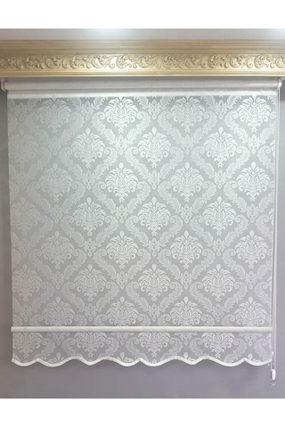 Brillant 1.Kalite Damaks Desen Çift Mekanizmalı Tül Stor Perde