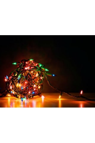 Büro Ev Partisi İçin 100led Renkli Yılbaşı Ağacı Işığı Led Ampül