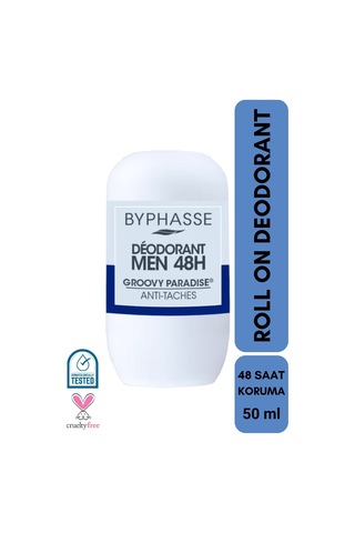 Byphasse Groovy Paradise 48H Erkek Roll-On Deodorant 50 ML