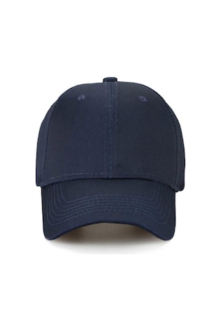 Unisex Ayarlanabilir Spor Kırmızı-lacivert Basic Kep Şapka 2'li Set Kırmızı - Lacivert