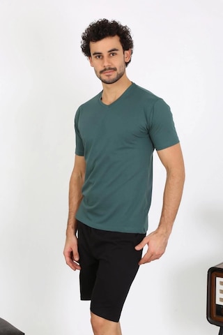 Najmaddin.com Beru Erkek Penye Petrol Rengi 3'lü Pijama Takımı