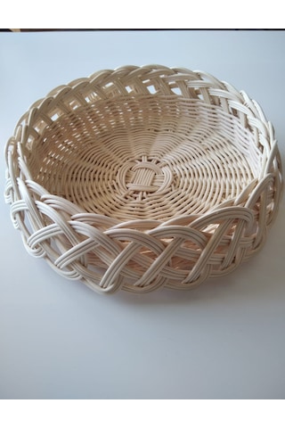 Bambu El Yapımı Çok Amaçlı Sepet Bej